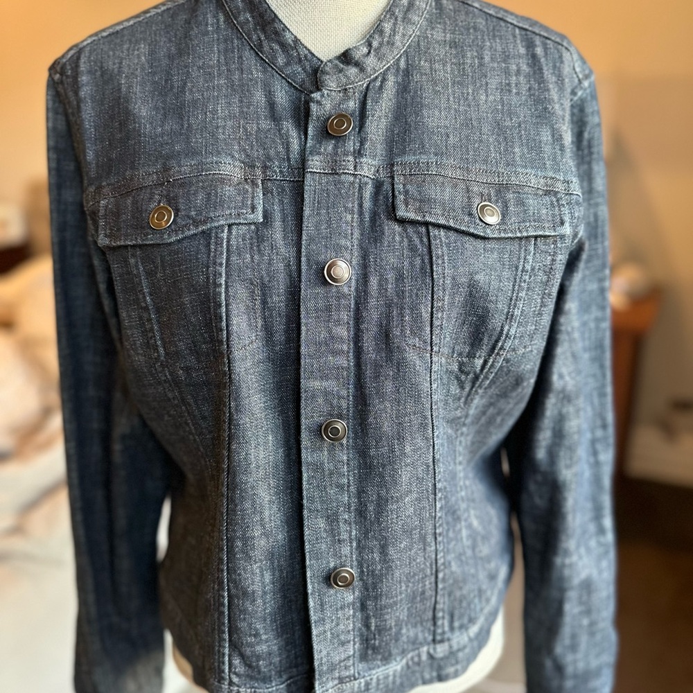 Garnet Hill Denim Jacket - Gray